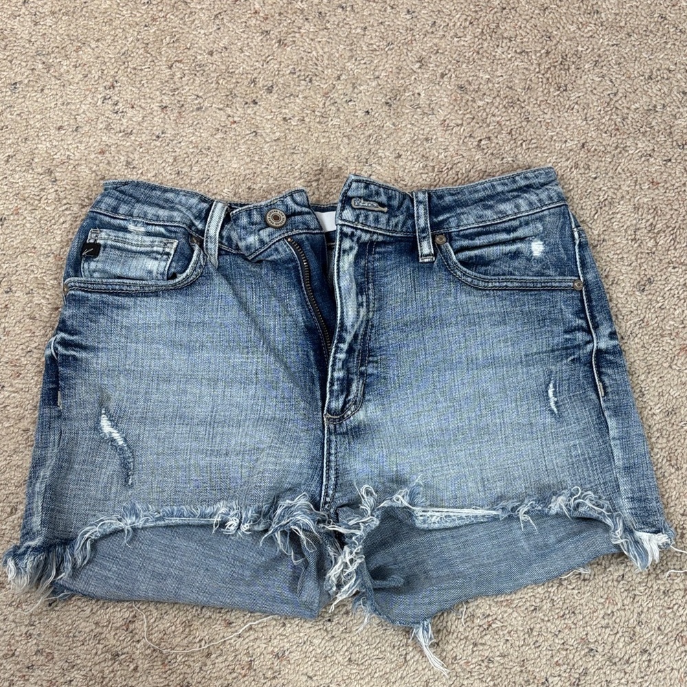 KanCan Blue Distressed Jean Shorts